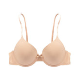 Summer Solid Nylon Molded Cup Bra Plus Size Adjustable Anti-Sagging Push-Up Bikini Wire Free Women's Underwear