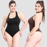 Women's Fashion Sleeveless Backless Vest Halter Shapewear Seamless Tight Bodysuit