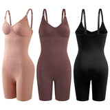 Women Plus Size Sports Butt Lift Bodysuit Postpartum Tummy Control Slimming Flat Angle Shapewear