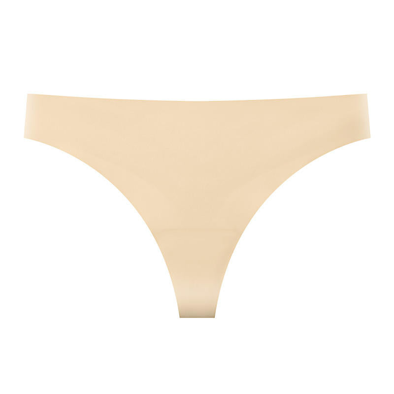 European American Knitted Ice Silk Anti-Bacterial Bikini Panties Women Low-Waist Comfortable Breathable