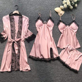 4-piece Pajamas for Women Pyjamas Women Sleepwear Women's Sleepwear