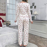 European American Style Autumn Winter Loungewear Sexy Casual Fashion Breathable Knitted Long-Sleeved Women