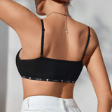 Hot Selling Breathable Skinny Soft Cotton Yoga Sports Adjustable Camisole Women's Bra Cotton Tank Top Women