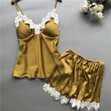 Removable Pad Sexy Ladies Underwear Home Pajamas Two-piece Set