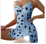 Luxury Lace Mini Nightgown – Elegant Princess-Style Sheer Sleepwear with Soft Alluring Detail