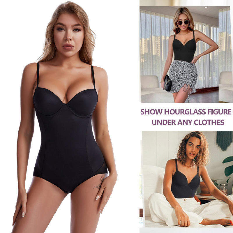 Women's Plus Size Bodysuit for Weight Loss Hip Lift Slimming Tummy Control Top Breathable and Thin