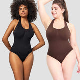 Women's Fashion Sleeveless Backless Vest Halter Shapewear Seamless Tight Bodysuit