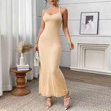 Neck Design Customized Comfortable Women Fashion Shapewear Dress Elegant Sexy Lace Body Shaping Long Skirt