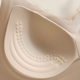 Sexy Thin Lace Bra Fixed 3/4 Cup Glossy Finish for Women 3D Jelly Soft Support Seamless Shaping Side Breast Gathering Four Hook