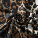 New Arrival Women Sleeveless Top Short Skirts Sets See Through Leopard Printed Clothes Sexy Two Pieces Sets for Women