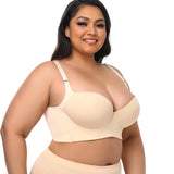 Girls Fitness Sport Bra Unique Big Size One-Piece Push-Up Knitted Elastic Shockproof Band Adjusted-Straps for