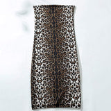 Hot Selling Sexy Womens Sexy Skirts Leopard Printed Ladies Sexy Skirt Elastic Suitable Leopard Sexy Long Skirt