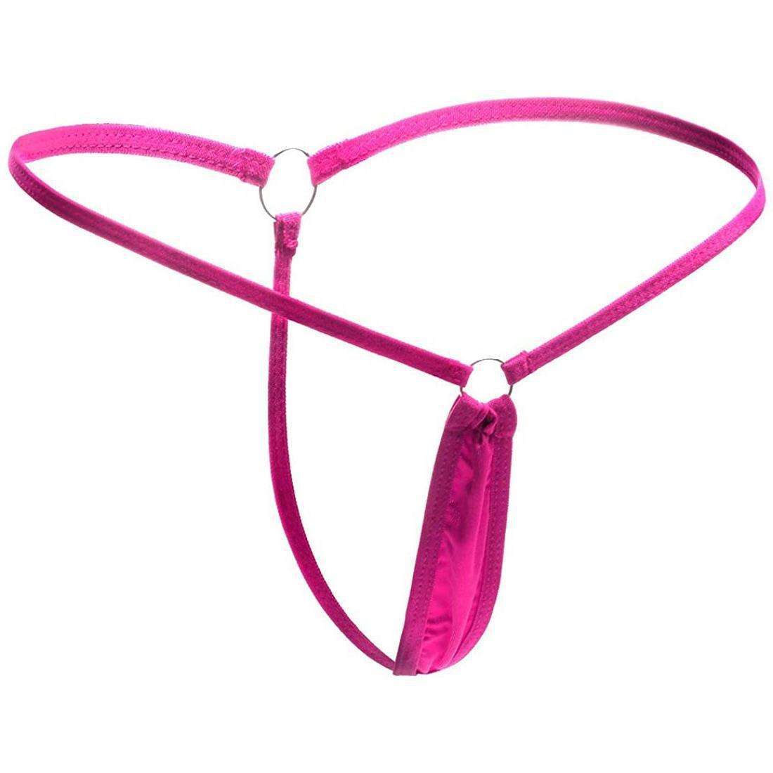 Ultra-small Thong Women's Panties Solid Color Simple Versatile T-style Sexy One-string Design Low-rise Mini Briefs