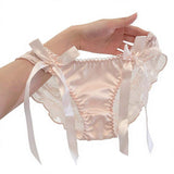 Women's Tulle Underwear Japanese-Style Pure Seductive Bow-Knot Sexy Low-Waist Thin Semi-Transparent Lace ODM Thong Pants