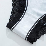 Hot Selling Sexy Fitness Women Lace Underwear Skulls Print Lace Edge Low Waist Hipster Panties for Ladies