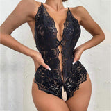 Crotchless Erotic Lingerie Women's Sexy Underwear Jumpsuits Playsuits Bodysuits