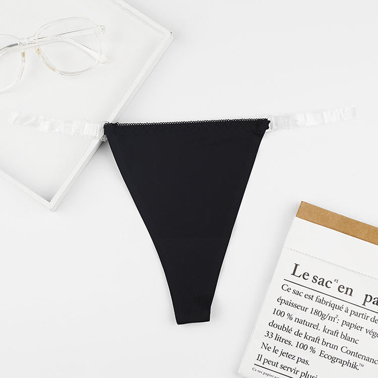 Women's Underwear Ice Silk Silk Crotch Anti-Pinch Low-Rise Bikini Breathable Thin Summer Triangle Panties Waist