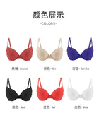Women's Breathable Smooth Underwire 3/4 Cup Small Chest Push-Up Comfortable Adjustable Anti-Sagging Thin Bra