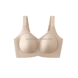 Extra Inclusive Triple Lift Jacquard Bra Full-Coverage Comfort Support Bra for Plus-Size Women