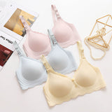 Traceless Wire-Free Nylon Spandex Thin Breastfeeding Underwear Jelly Strip Soft Support Anti-sagging Push-up Pregnant Postpartum