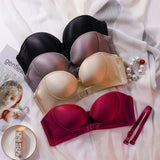 Seamless Off-shoulder Adjustable Push up Bra Strapless Bra for Women