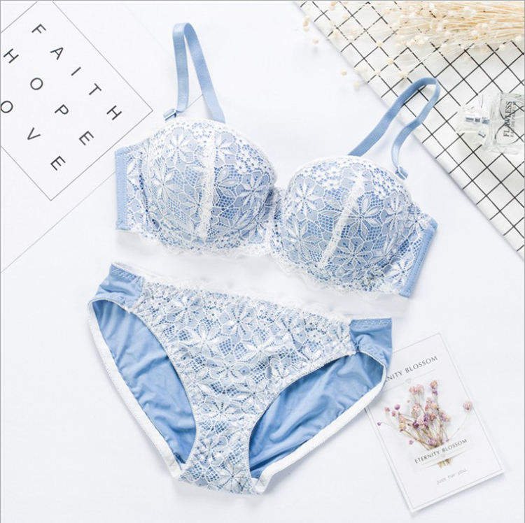 Soild Color Lace Stylish Girls Bra Underwear Set Women Junior Strapless Convertible Bra for Wedding Dress