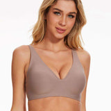 Seamless Underwear Women's Wireless Push-up Jelly Glue Soft Support Bra Anti-sagging Jelly Bra