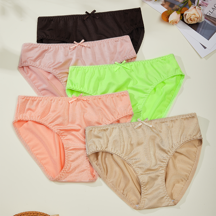 High Quality Multiple Color Daily Wear Women Underwear Polyester Elastane Material Breathable Comfortable Ladies Panties