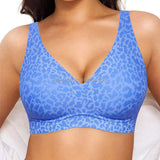 Cross-border European American Jelly Seamless Bra Solid Women Thin Deep V Small Chest Push-up Bra Wire Free Beautiful Back