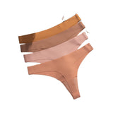 European American Seamless Ice Silk Bikini Panties Low-rise Anti-Bacterial Comfortable Breathable Pure Cotton