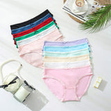 High Quality Lace Lace Bow Comfortable Seamless Solid Color Multicolor Breathable Cotton Triangle Women's Lingerie Panties