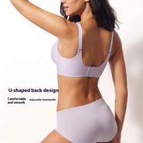 Cross-Border Supply Women's Regular Underwear Thin Water Drop Glow Bra with No Steel Ring Jelly Glue Wire-Free