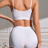 Best Quality Breathable Slim Fitting Women's Boxer Sports Tank Top Bra Panties Sets Women Underwear Sets