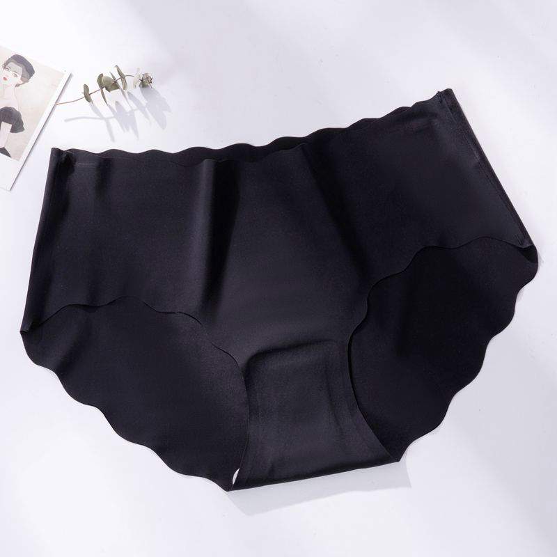 Summer Thin Breathable One-piece Soft and Comfy Nylon Seamless Panties Women Ice Silk Underwear Briefs