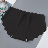 Summer Thin Breathable One-piece Soft and Comfy Seamless Panties Women Ice Silk Underwear Panty Wavy Edge Cheap Briefs
