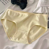 Cotton Everyday Women's Sexy Mid-Rise Jacquard Solid Bikini Panties Floral Jacquard Comfortable Cute Women's Underwear