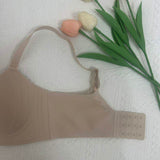 Gathering Traceless Nude Bra With Soft Support Wireless Underwear for Women Comfortable Casual Bras