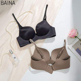 Wholesale Underwear Small Chest Soft Cup Rimless Women's One-Piece Breathable Seamless Bra