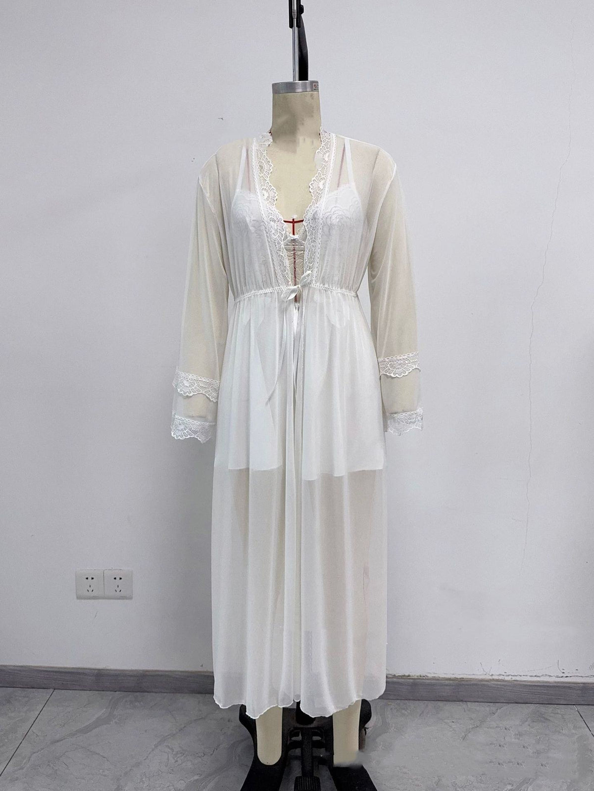 Sexy Bathrobe Lace up New Design Sleepwear Alluring Cardigan Pajamas