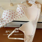 Sweet Push up Gathered Underwear Bra Women's Intimates Women's Underwear