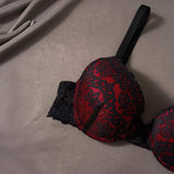 Best-Selling Floral Embroidery Bra - Sheer Mesh Minimalist Underwear for Women