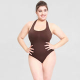 Women's Fashion Sleeveless Backless Vest Halter Shapewear Seamless Tight Bodysuit
