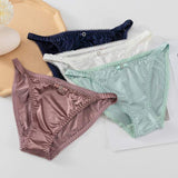 Ice Silk Seamless Underwear Women's Panties Thong Low Waist Sexy Secret Sexy Rhinestone Lingerie Seamless Brief Women Panty
