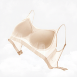 Ice Silk Ultra-thin Seamless Wire-Free Solid 3/4 Cup Bra Non-rimless Small Chest Push-up Invisible Summer Bra for Women