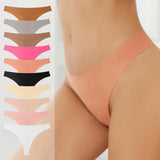 European American Seamless Ice Silk Bikini Panties Low-rise Anti-Bacterial Comfortable Breathable Pure Cotton