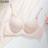 Wholesale Underwear Small Chest Soft Cup Rimless Women's One-Piece Breathable Seamless Bra