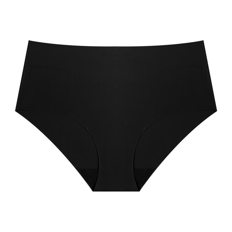 European American Style Hipster Sports Plus Size High-Waisted Women's Panties Breathable Nylon Seamless