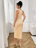 Hotsale Fashionable Beautiful Sexy Slim Fit Ultrathin Underskirts Women's Body Shaping Solid Color Long Skirt