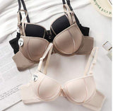 Small Chest Gathered Upper Support Breathable Skin-friendly Women's Underwear All-match Steel Ring Accessory Breast Bra