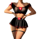 Japanese-free-sexy-xxx Sexy Nurse Uniform Lingerie Set with Stockings